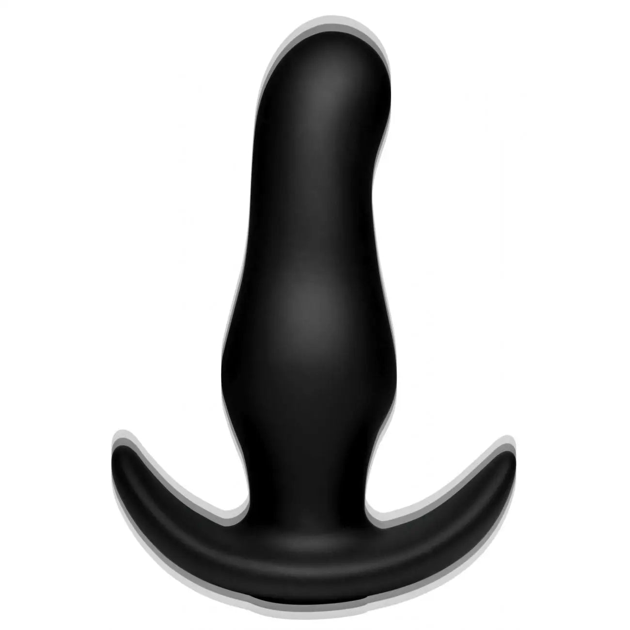 Thump It® 7x Curved Silicone Butt Plug - Black