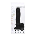 Thunderplugs™ Silicone Swelling & Thrusting Plug w/ Remote - Black - Butt