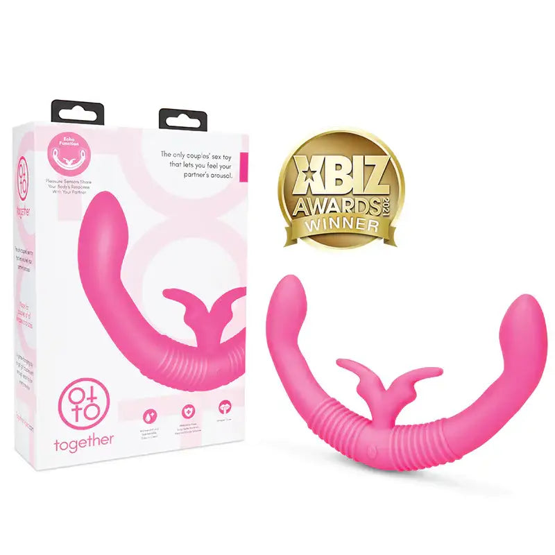 Together™ Dual Ended Rabbit Partner Vibrator - Pink