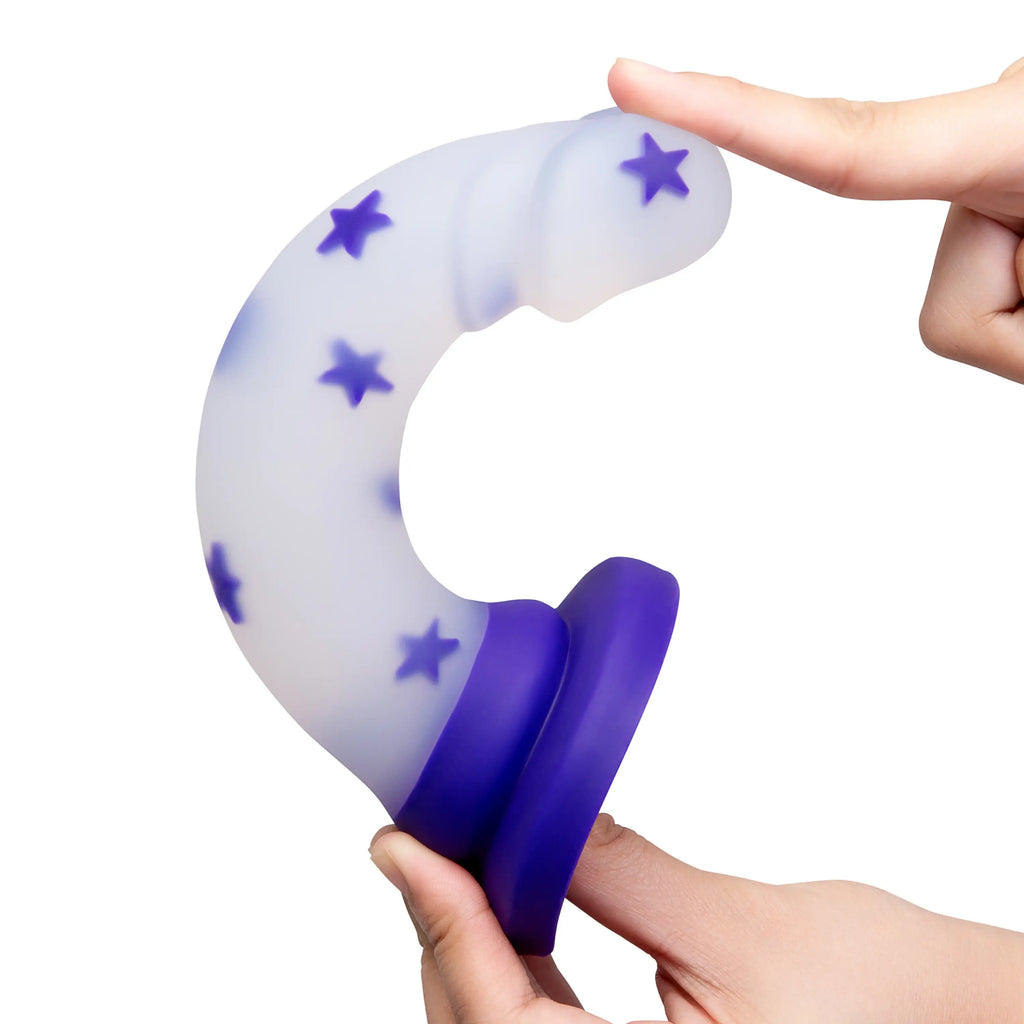 Together Vibes 6’’ Starfloat Bliss Dildo | Suction Base Strap-On Ready | Body-Safe Silicone Purple