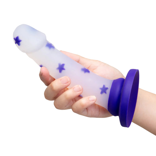 Together Vibes 6’’ Starfloat Bliss Dildo | Suction Base Strap-On Ready | Body-Safe Silicone Purple