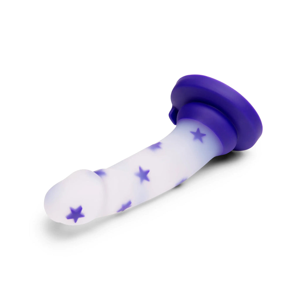 Together Vibes 6’’ Starfloat Bliss Dildo | Suction Base Strap-On Ready | Body-Safe Silicone Purple