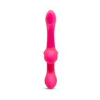 Cerise Double Tap Dual-Ended Vibrating Strapless Strap-on