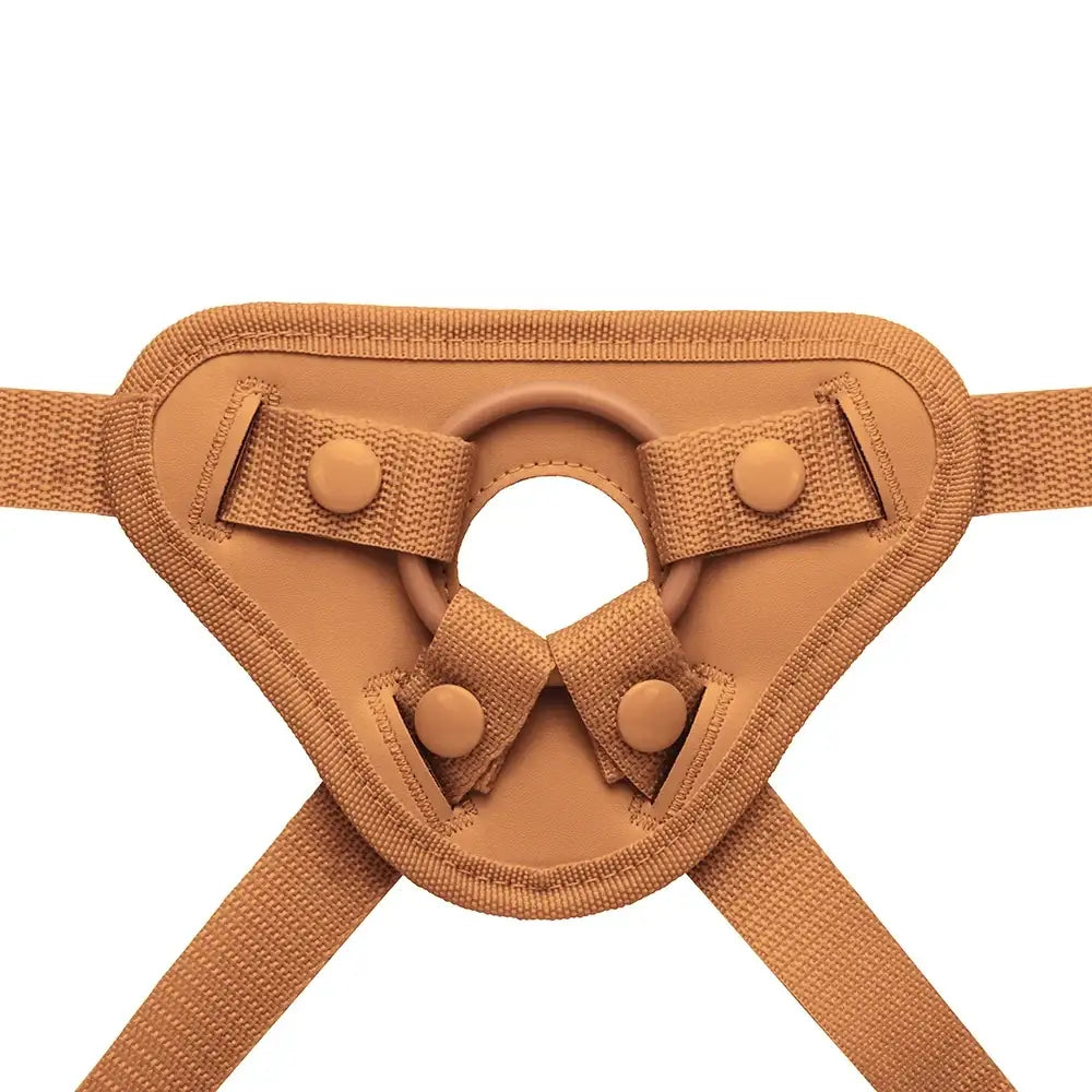 Together Vibes Tones NudeFit Adjustable Strap-On Harness – 3 O-Rings Fits Up to 68’’