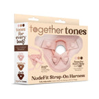 Together Vibes Tones NudeFit Adjustable Strap-On Harness – 3 O-Rings Fits Up to 68’’