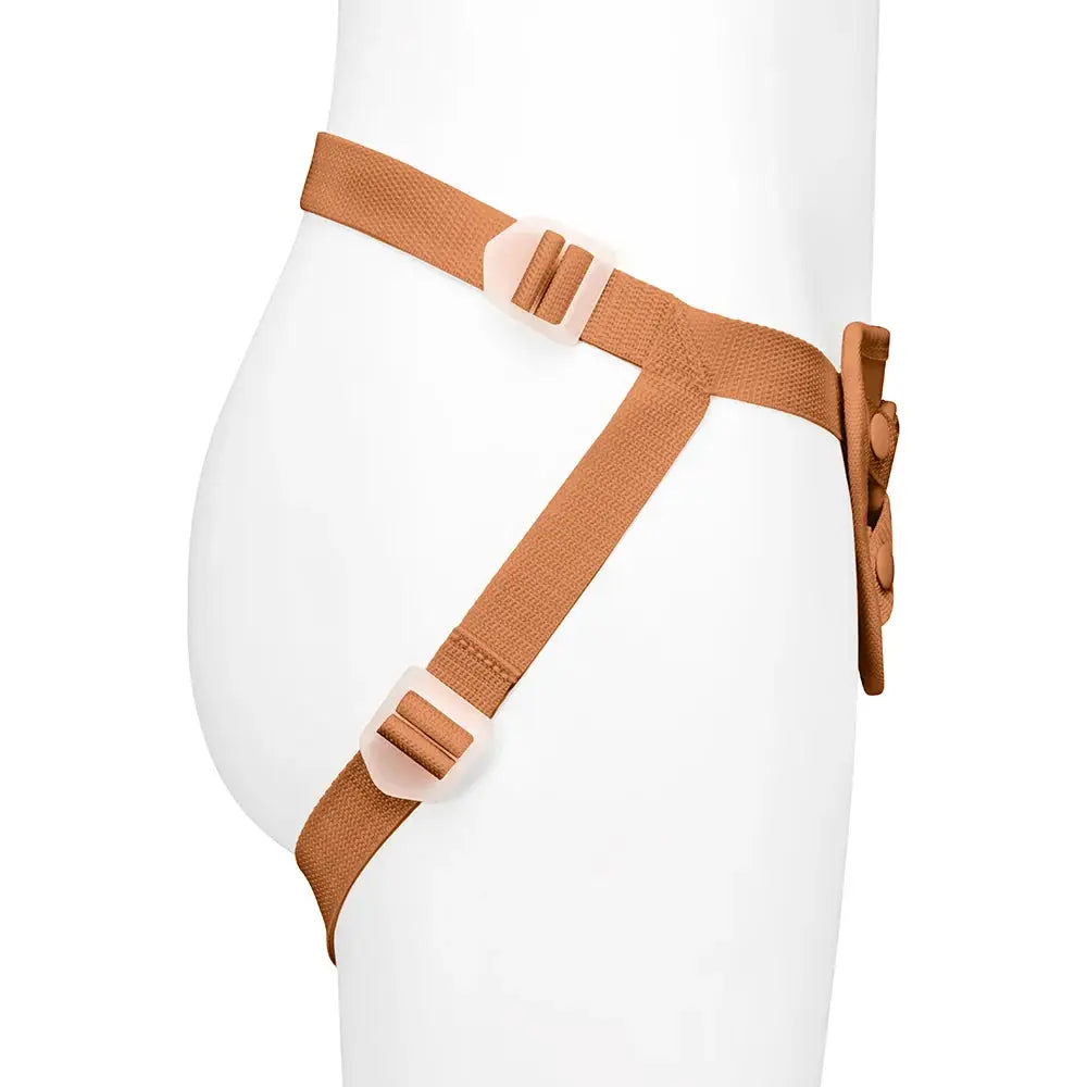Together Vibes Tones NudeFit Adjustable Strap-On Harness – 3 O-Rings Fits Up to 68’’