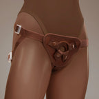 Together Vibes Tones NudeFit Adjustable Strap-On Harness – 3 O-Rings Fits Up to 68’’