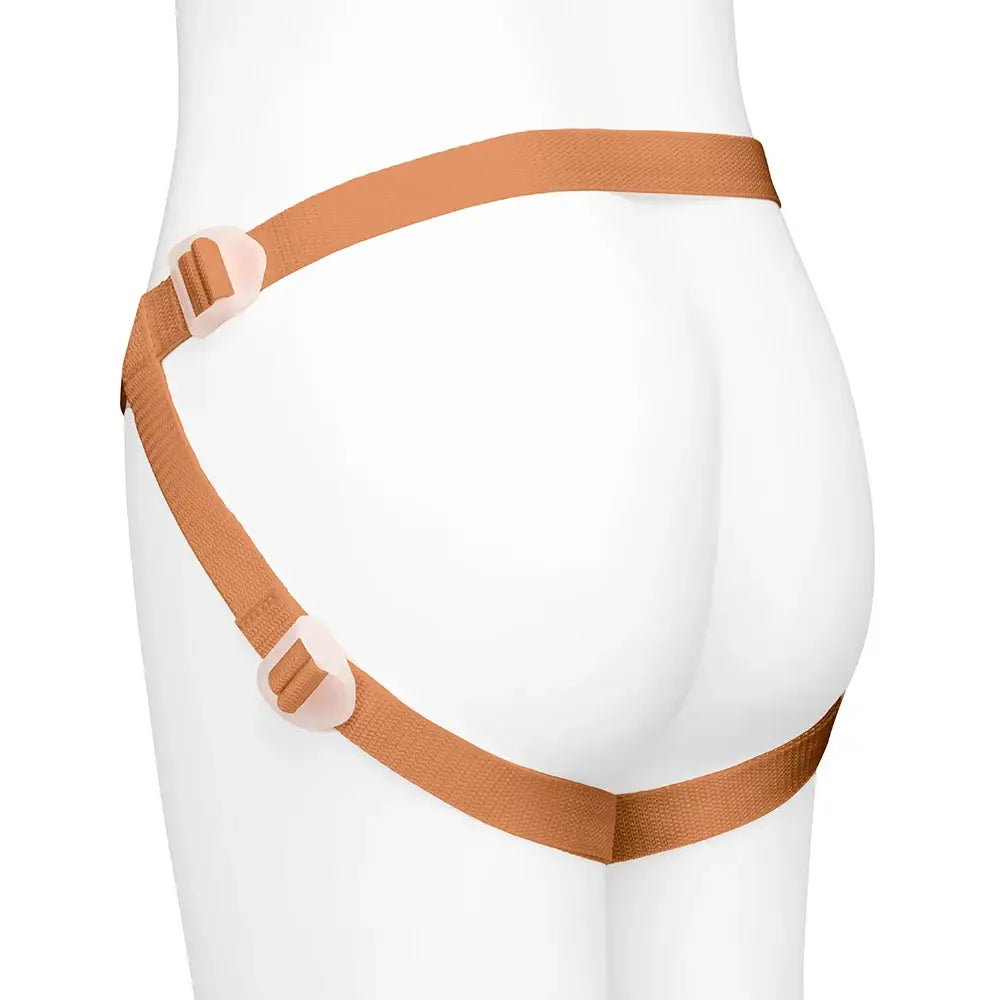 Together Vibes Tones NudeFit Adjustable Strap-On Harness – 3 O-Rings Fits Up to 68’’