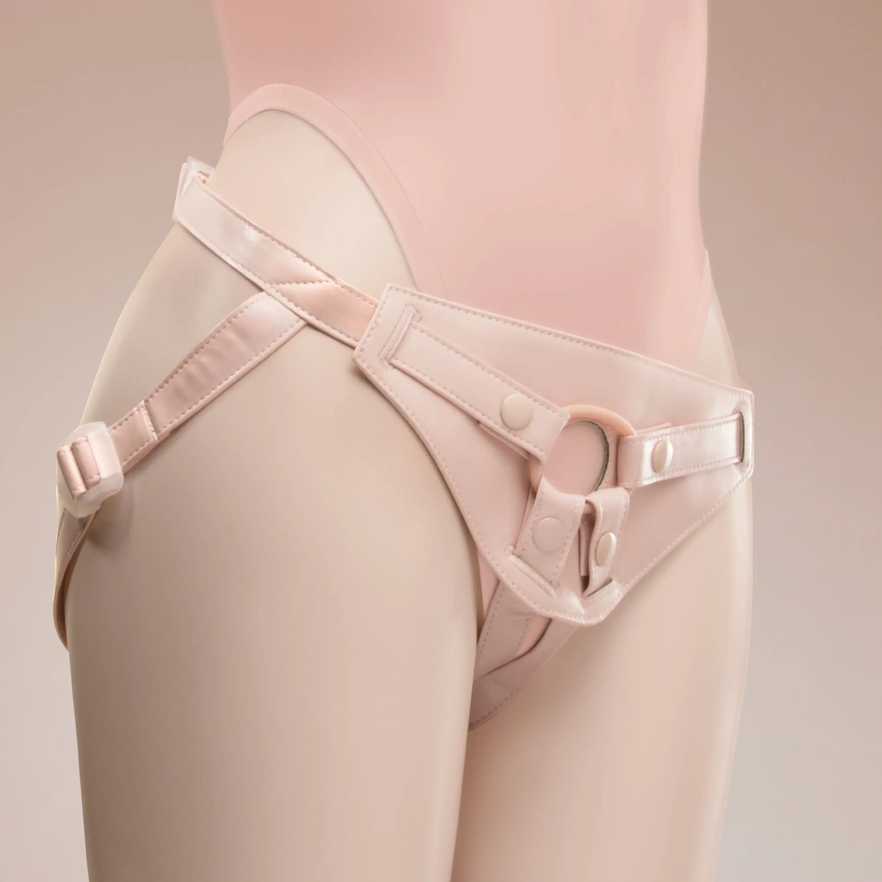 Together Vibes Tones NudeFit FlexCurv Adjustable Strap-On Harness – Body-Contouring Fits Up to 68’’