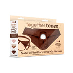 Together Vibes Tones NudeFit FlexCurv Adjustable Strap-On Harness – Body-Contouring Fits Up to 68’’