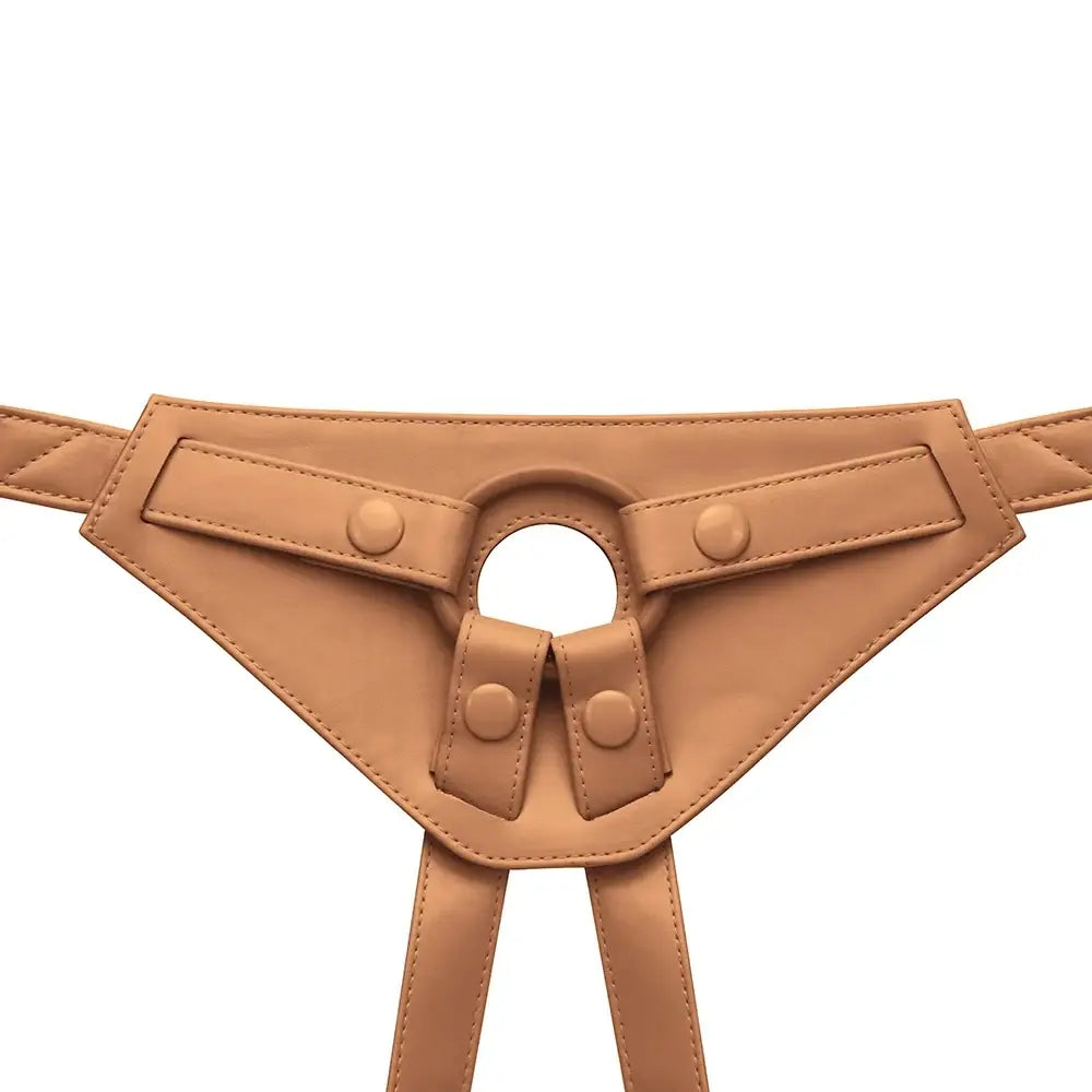 Together Vibes Tones NudeFit FlexCurv Adjustable Strap-On Harness – Body-Contouring Fits Up to 68’’