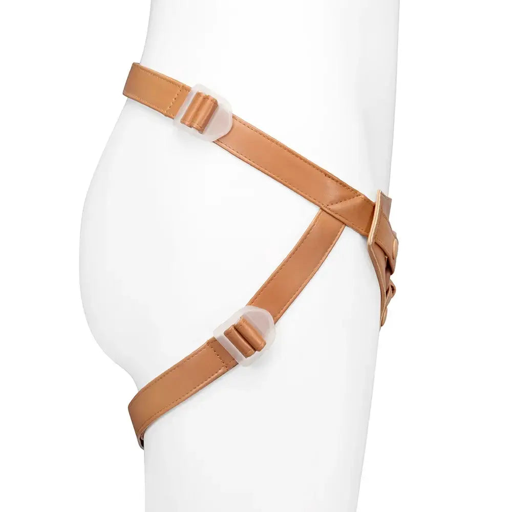 Together Vibes Tones NudeFit FlexCurv Adjustable Strap-On Harness – Body-Contouring Fits Up to 68’’