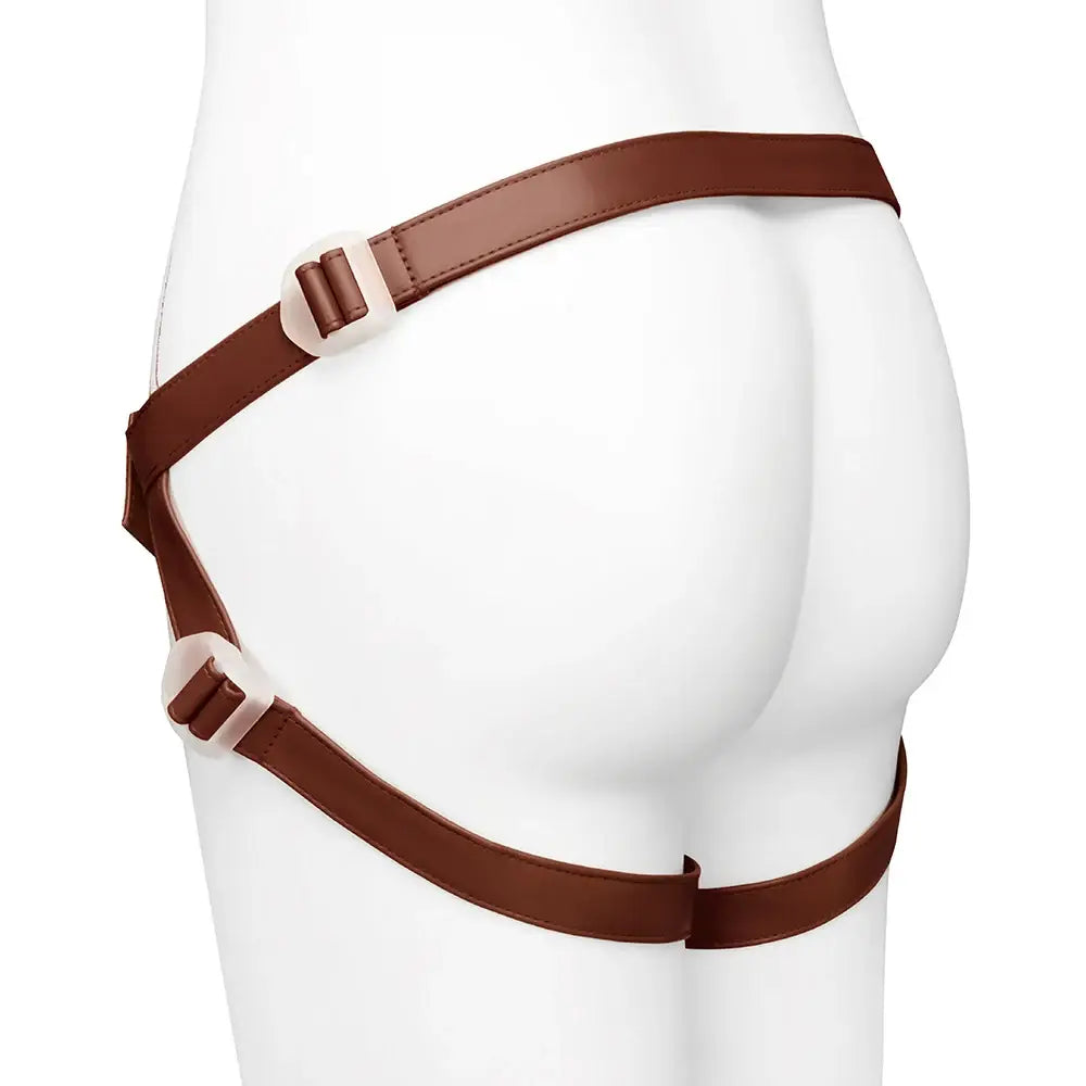 Together Vibes Tones NudeFit FlexCurv Adjustable Strap-On Harness – Body-Contouring Fits Up to 68’’