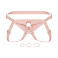 Together Vibes Tones NudeFit FlexCurv Adjustable Strap-On Harness – Body-Contouring Fits Up to 68’’ Pink