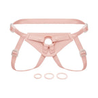Together Vibes Tones NudeFit FlexCurv Adjustable Strap-On Harness – Body-Contouring Fits Up to 68’’ Pink