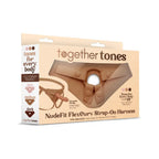 Together Vibes Tones NudeFit FlexCurv Adjustable Strap-On Harness – Body-Contouring Fits Up to 68’’