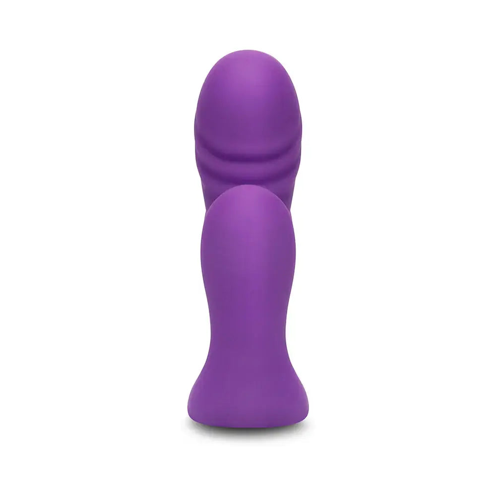 Purple Blended Pleasure Remote Controlled Triple-Pronged Vibrator