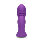 Purple Blended Pleasure Remote Controlled Triple-Pronged Vibrator