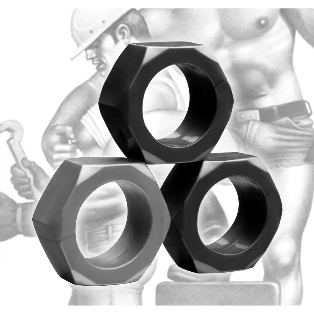 Tom of Finland® C-Nuts C-Ring 3-Piece Set