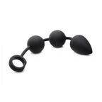 Tom of Finland® Weighted Anal Ball Beads - Black