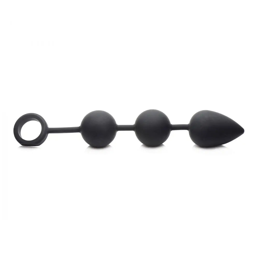 Tom of Finland® Weighted Anal Ball Beads - Black