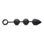 Tom of Finland® Weighted Anal Ball Beads - Black