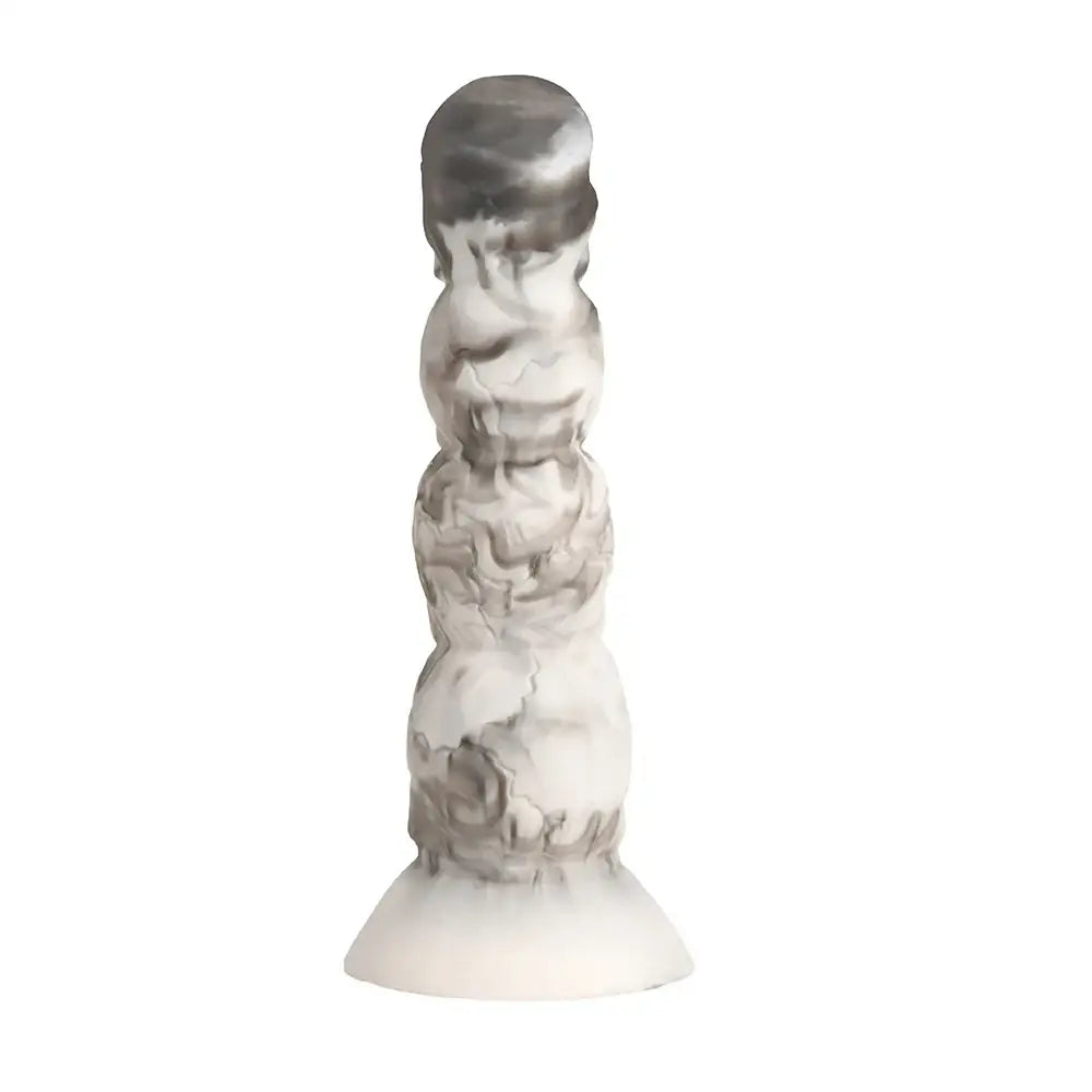 Tower of Doom Silicone Dildo - Gray