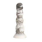 Tower of Doom Silicone Dildo - Gray