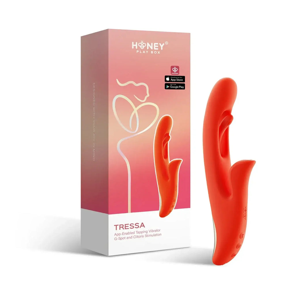 Tressa App-Enabled Tapping Vibrator - Orange