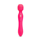 Cerise Tri Delight Dual-Ended Triple Stim Wand & Rabbit Vibrator