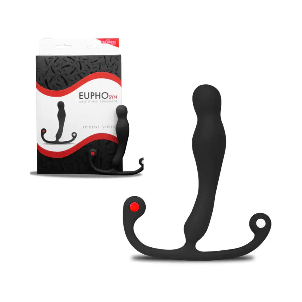 Trident Series Eupho Syn Prostate Stimulator - Black - Anal Probe