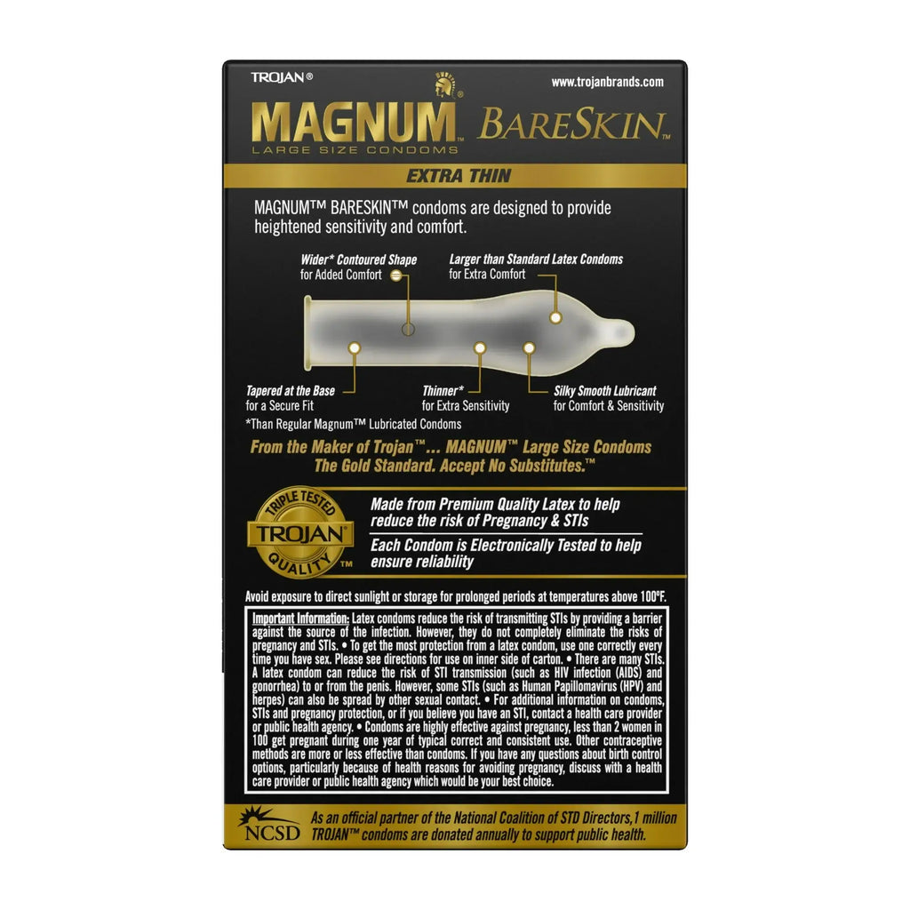 Trojan® Magnum™ Bareskin™ Condoms - 10 Pack