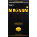 Trojan® Magnum® Large Size Lubricated Condoms - 12 Pack