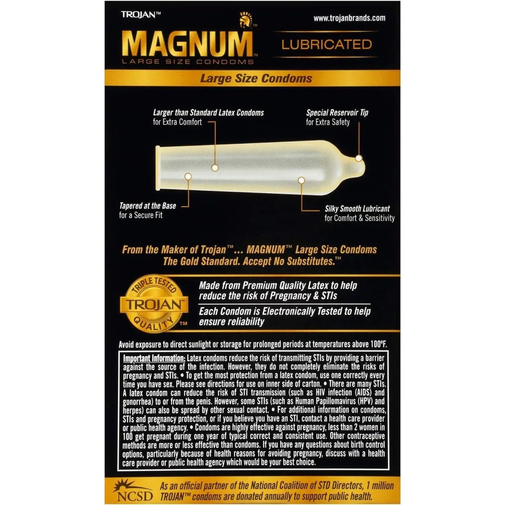 Trojan® Magnum™ XL Condoms - 12 Pack