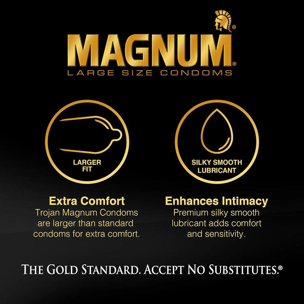 Trojan® Magnum™ XL Condoms - 12 Pack