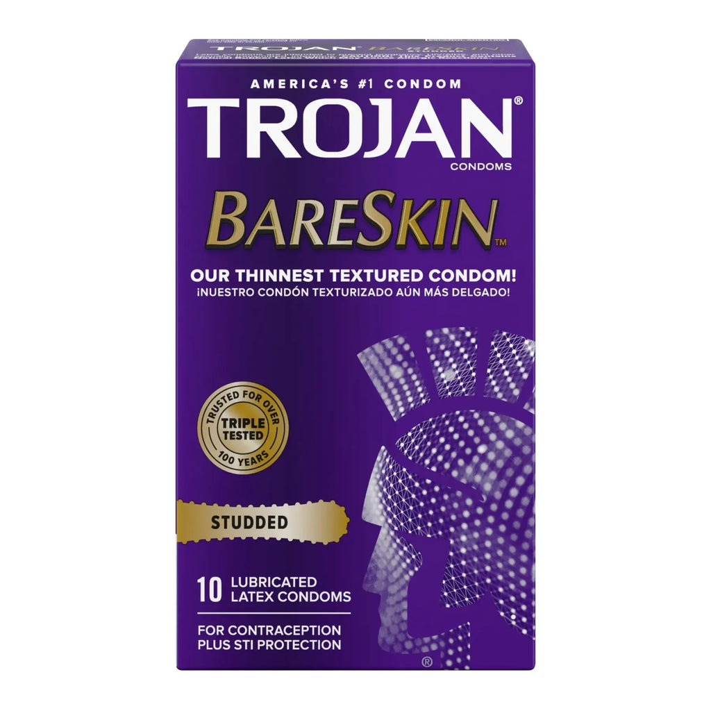 Trojan® Studded Bareskin™ Condoms - 10-Pack