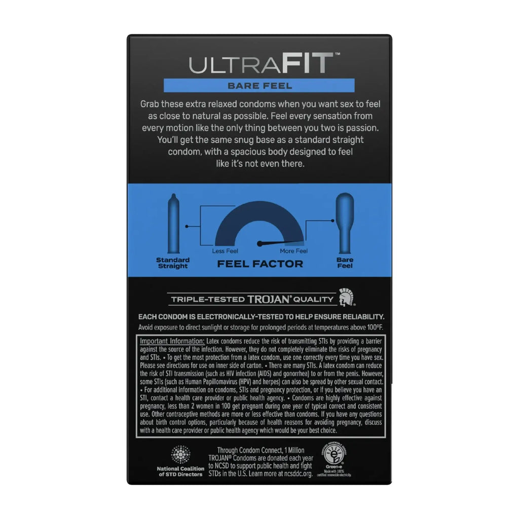 Trojan® Ultra Fit™ Bare Feel Condoms - 10-Pack