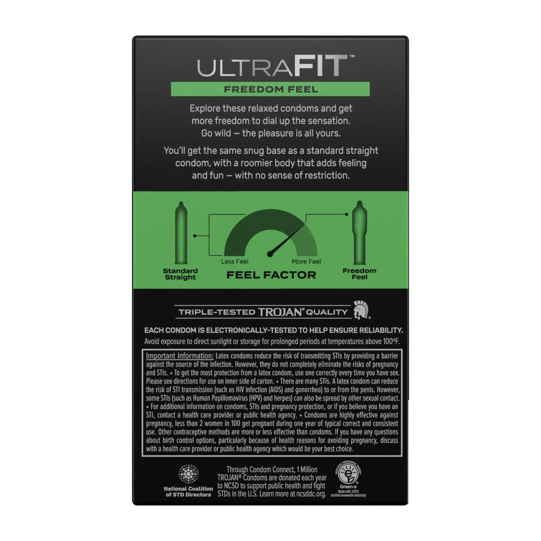 Trojan® Ultra Fit™ Freedom Feel Condoms - 10-Pack