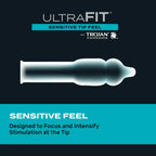 Trojan® Ultra Fit™ Sensitive Tip Feel Condoms - 10-Pack