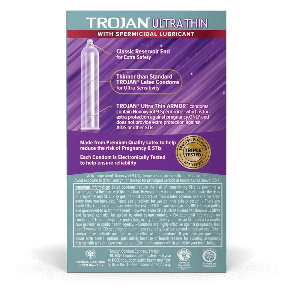 12-Pack Trojan™ Ultra Thin Armor™ Condoms