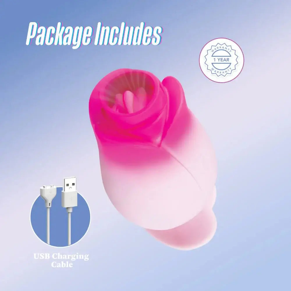 Tulip Trance Suction & Tongue - Fluttering Personal Massager - Rolik®