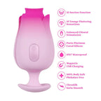 Tulip Trance Suction & Tongue - Fluttering Personal Massager - Rolik®