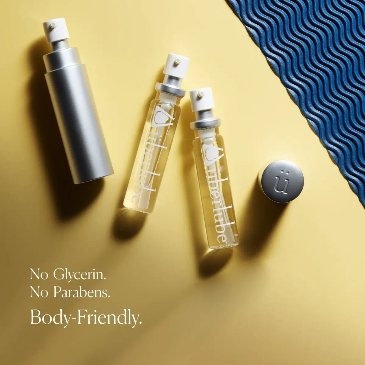 überlube Good-to-Go Traveler Silicone-Based Lubricant 2-Pack Silver Rolik®