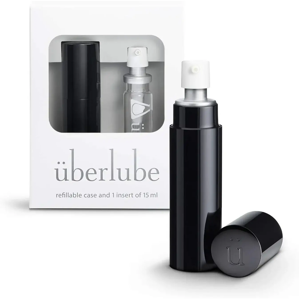überlube Good-to-Go Traveler Silicone-Based Lubricant 2-Pack - Black / 15mL - Lubricant