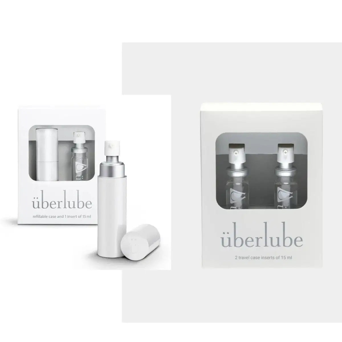 überlube Good - to - Go Traveler Silicone - Based Lubricant + Refill Bundle - Rolik®