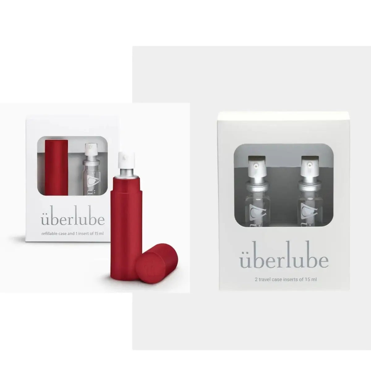 überlube Good - to - Go Traveler Silicone - Based Lubricant + Refill Bundle - Rolik®