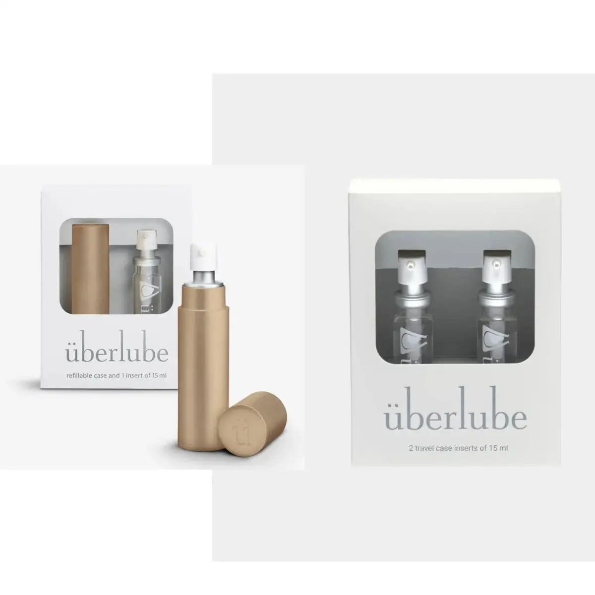 überlube Good - to - Go Traveler Silicone - Based Lubricant + Refill Bundle - Rolik®
