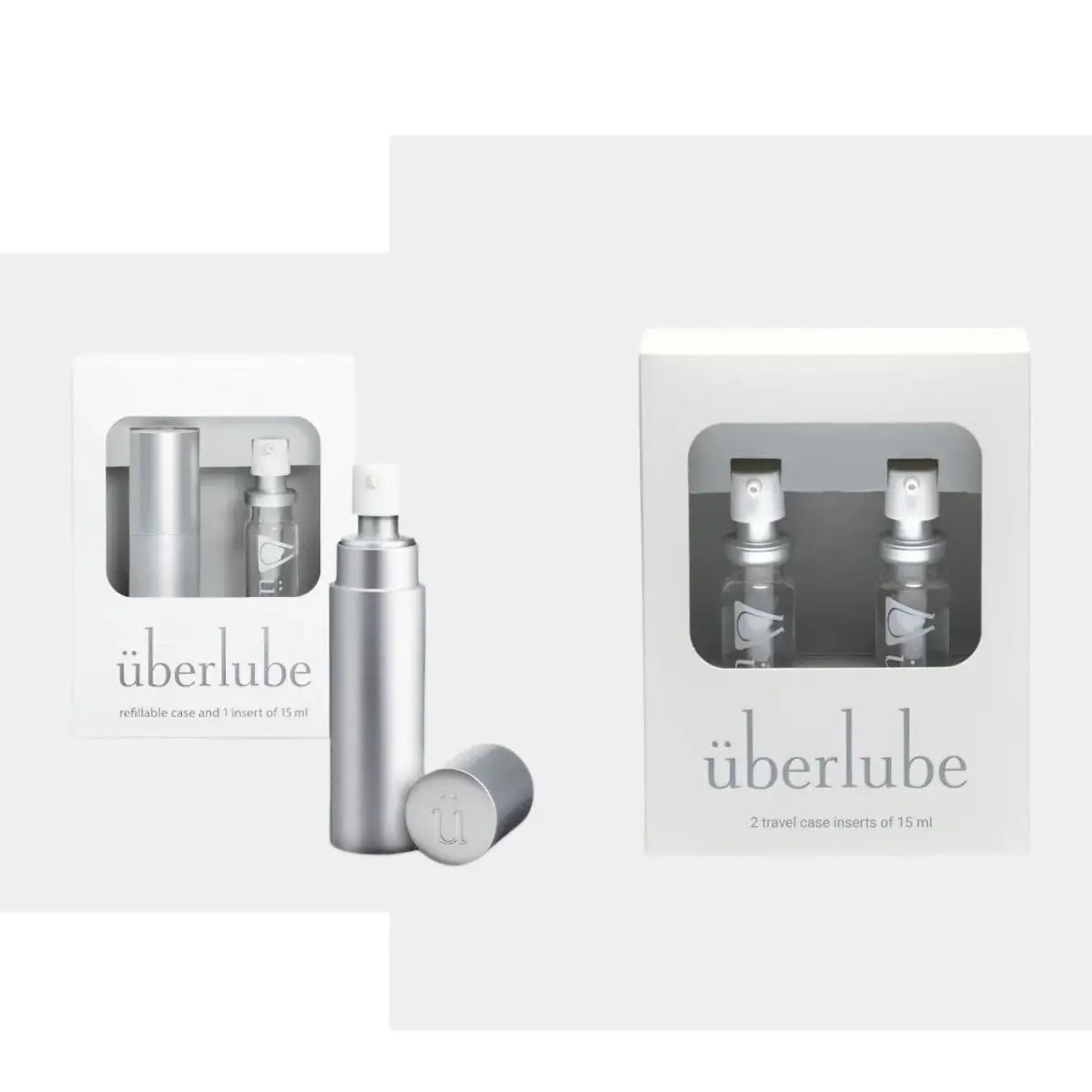 überlube Good - to - Go Traveler Silicone - Based Lubricant + Refill Bundle - Rolik®