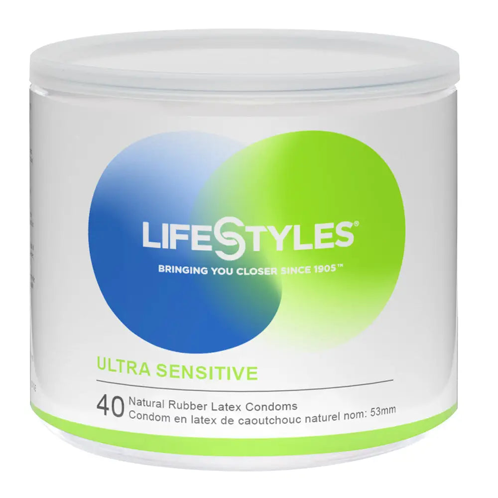 40-Count Ultra Sensitive Latex Condoms