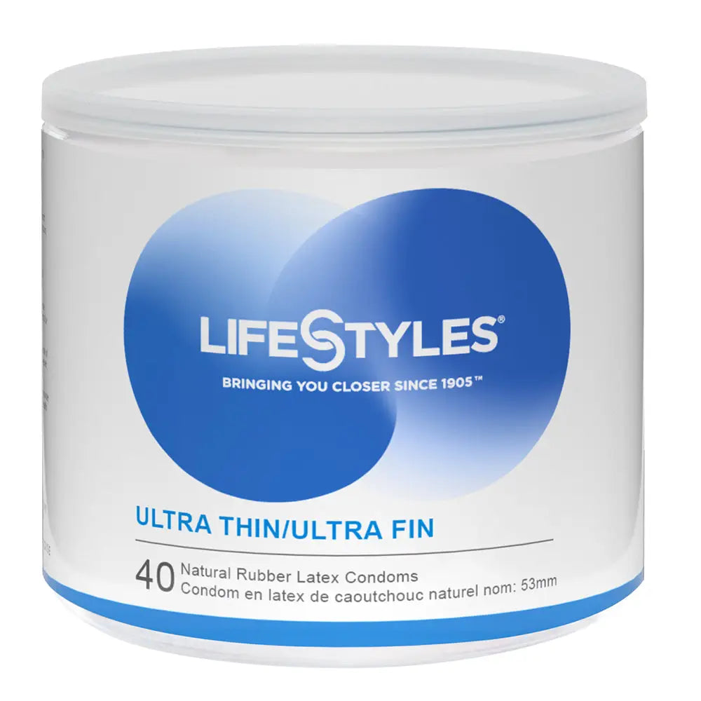 40 Count Ultra Thin Latex Condoms